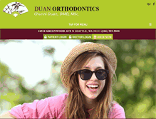 Tablet Screenshot of duanorthodontics.com